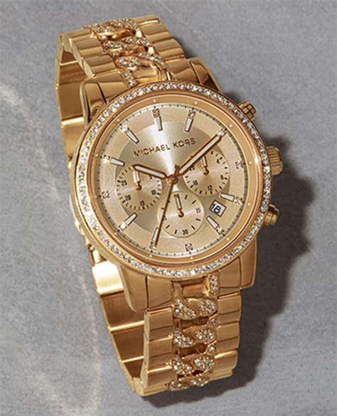 michael kors all gold diamond watch|Michael Kors black diamond watch.